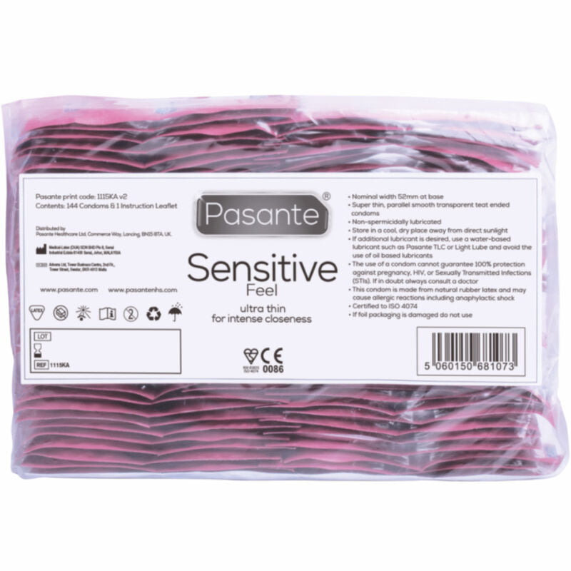 PASANTE - SACHET DE PRÉSERVATIFS SENSIBLES 144 UNITÉS
