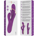 INTENSE - APOLO VIBRATEUR MULTIFONCTIONNEL RECHARGEABLE 7 VIBRATIONS AVEC LANGUE OSCILLANTE VIOLETTE