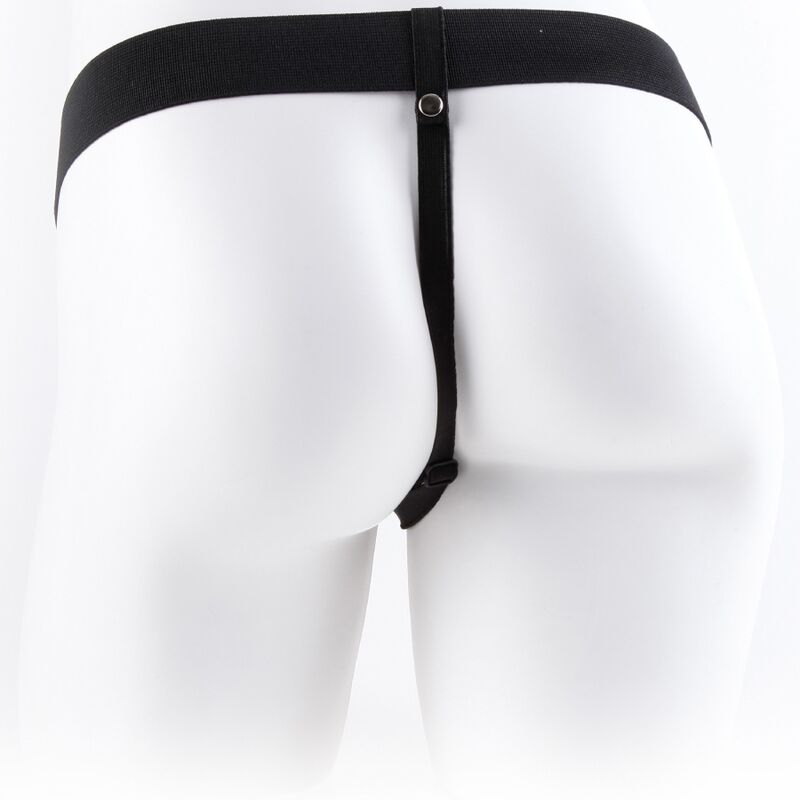 SÉRIE FETISH FANTASY - HARNAIS AVEC TÉLÉCOMMANDE RÉGLABLE PÉNIS RÉALISTE AVEC TESTICULES 17,8 CM