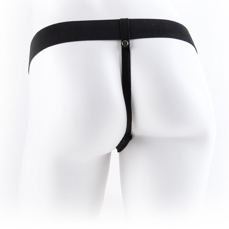 SÉRIE FETISH FANTASY - HARNAIS DE TÉLÉCOMMANDE RÉGLABLE PÉNIS RÉALISTE AVEC TESTICULES 23 CM