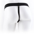 SÉRIE FETISH FANTASY - HARNAIS DE TÉLÉCOMMANDE RÉGLABLE PÉNIS RÉALISTE AVEC TESTICULES 23 CM