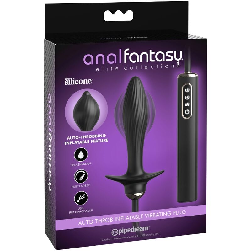 COLLECTION ANAL FANTASY ELITE - PLUG GONFLABLE ET VIBRATEUR À THROB AUTOMATIQUE