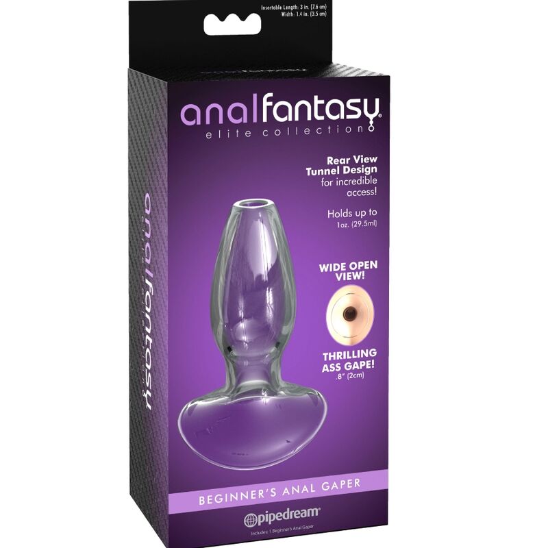 COLLECTION ANAL FANTASY ELITE - DILATATEUR ANAL EN CRISTAL POUR DÉBUTANTS GAPER, TAILLE S