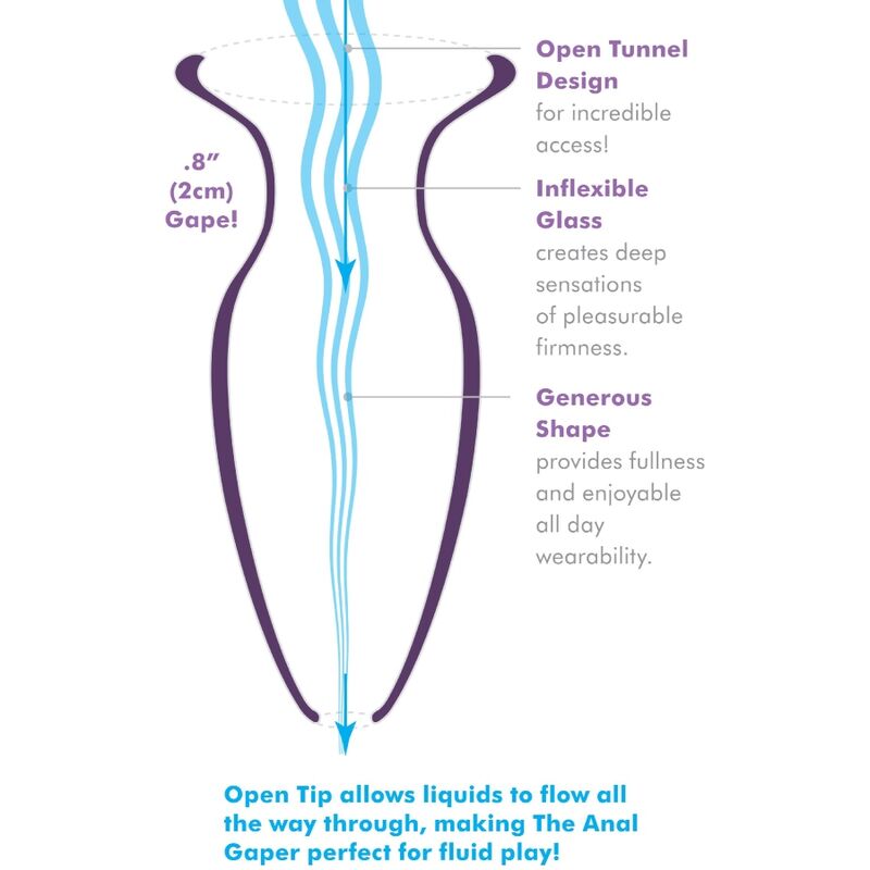 COLLECTION ANAL FANTASY ELITE - DILATATEUR ANAL EN CRISTAL POUR DÉBUTANTS GAPER, TAILLE S