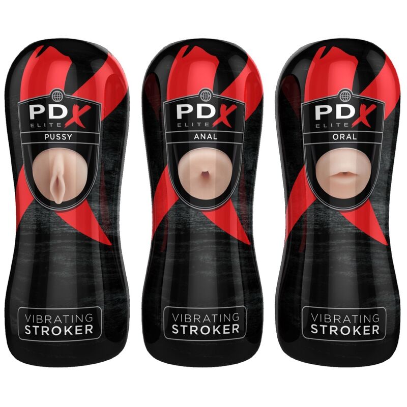 PDX ELITE - SET STROKER 12 UNIT: 6X VAGINA, 3X ANUS, 3X MOUTH