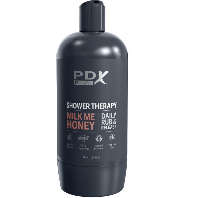 PDX PLUS - MASTURBATEUR À TRONCEUR DESIGN DISCRET DU FLACON DE SHAMPOOING MILK ME HONEY CANDY