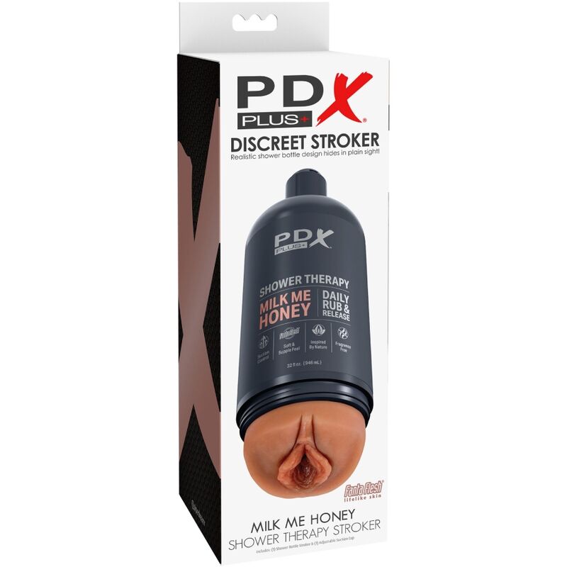 PDX PLUS - MASTURBATEUR À TRONCEUR DESIGN DISCRET DU FLACON DE SHAMPOOING MILK ME HONEY CANDY