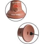 KING COCK - ELITE REALISTIC VIBRATING SILICONE DILDO 20.3 CM CARAMEL