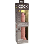 KING COCK - ELITE REALISTIC SILICONE VIBRATOR DILDO AND REMOTE CONTROL 23 CM