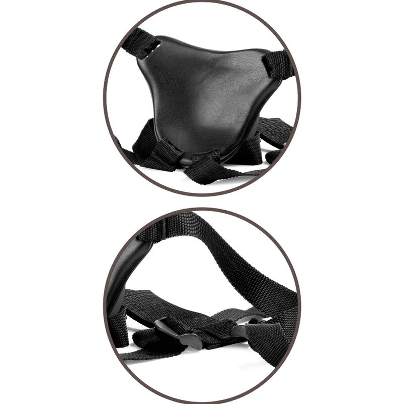 KING COCK - HARNAIS RÉGLABLE CONFORTABLE ÉLITE AVEC GODEMICHET DE 17,8 CM