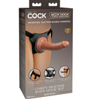 KING COCK - HARNAIS RÉGLABLE CONFORTABLE ÉLITE AVEC GODEMICHET DE 17,8 CM