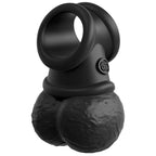 KING COCK - ELITE KIT IMBRACATURA REGOLABILE DELUXE ANELLO CON TESTICOLI E DILDO 20.3 CM