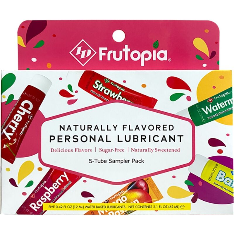 ID FRUTOPIA - ASSORTED LUBRICANTS 5 PACKS OF 12 ML