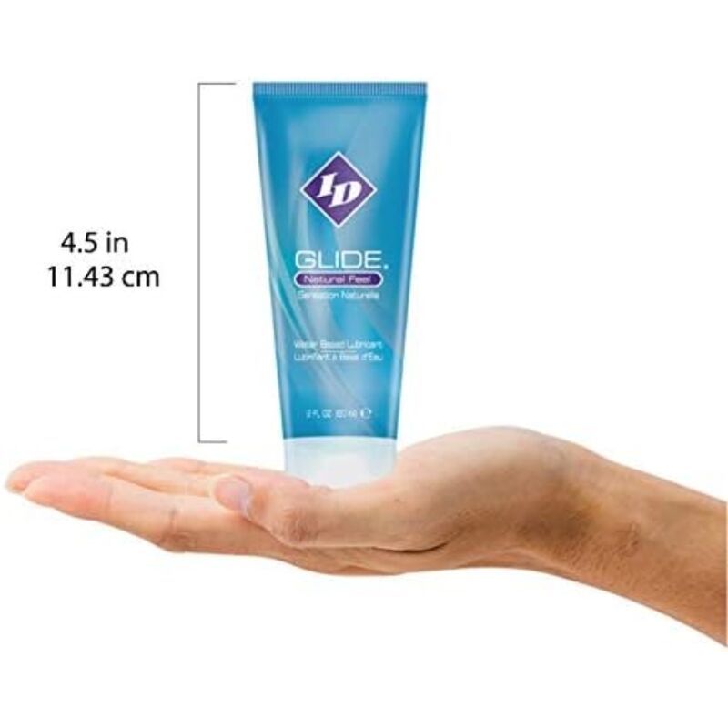 ID GLIDE - LUBRIFIANT DE VOYAGE À BASE D'EAU ULTRA LONGUE DURÉE, TUBE DE 60 ML