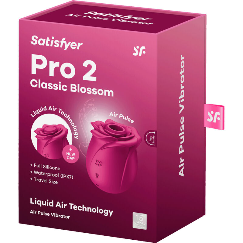 SATISFYER - VIBRATEUR À IMPULSIONS D'AIR PRO 2 CLASSIQUE FLEUR