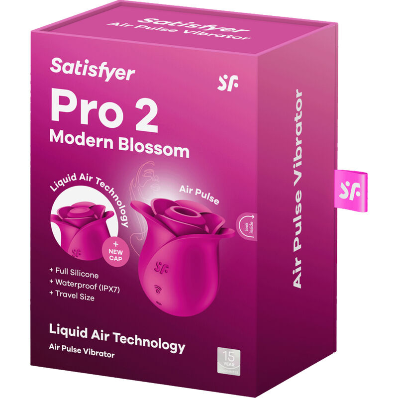 SATISFYER - VIBRATEUR MODERNE À IMPULSIONS D'AIR PRO 2 BLOSSOM