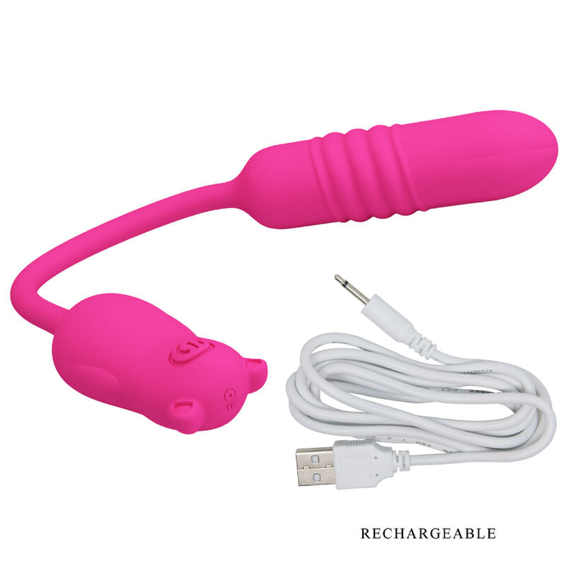 JOLIE AMOUR - PROJECTEUR VIBRANT EN SILICONE ROSE NOBIKUMA