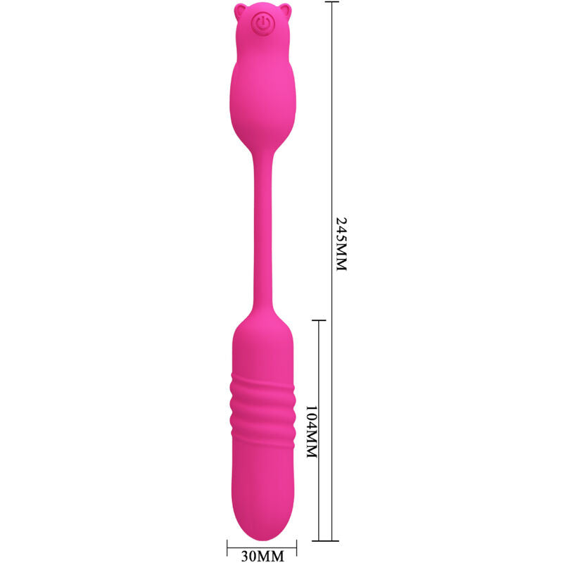 JOLIE AMOUR - PROJECTEUR VIBRANT EN SILICONE ROSE NOBIKUMA