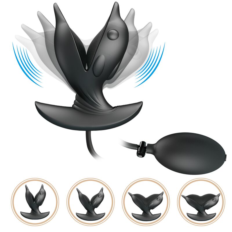 JOLI AMOUR - BOUCHON À BEURRE DE DAUPHIN GONFLABLE ET RECHARGEABLE