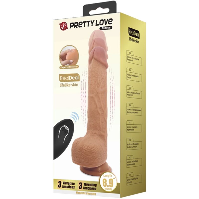PRETTY LOVE - VIBRATEUR RÉALISTE TOMMY 22,5 CM