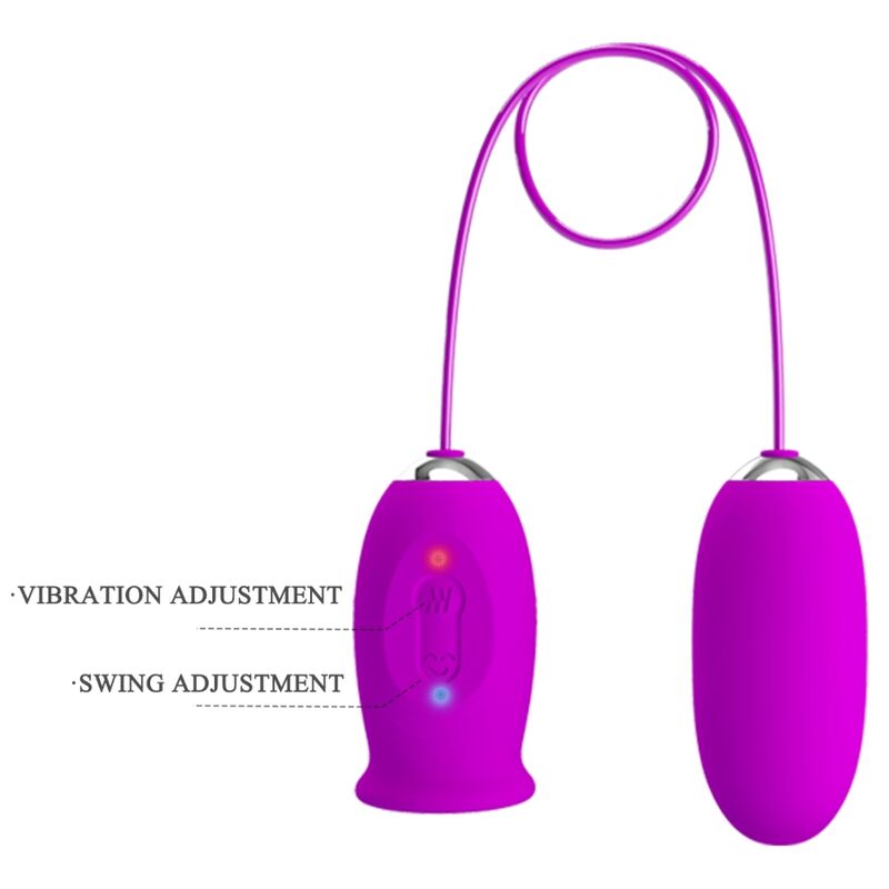 JOLI AMOUR - VIBRATEUR DOUBLE ŒUF RECHARGEABLE DAISY VIOLET