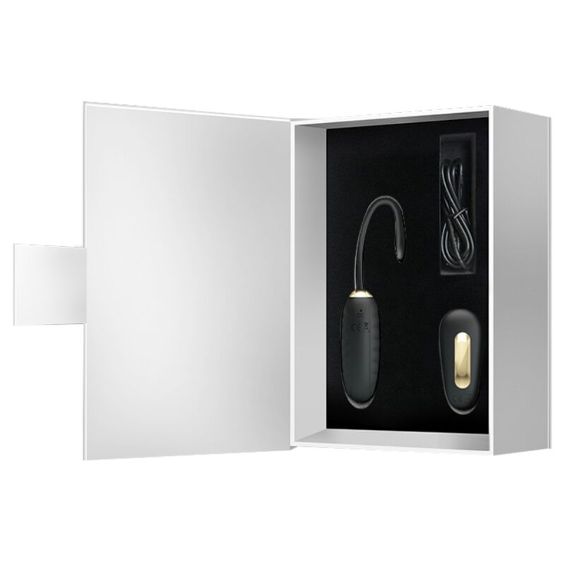 PRETTY LOVE - DOREEN ŒUF VIBRANT DE LUXE RECHARGEABLE NOIR AVEC TÉLÉCOMMANDE