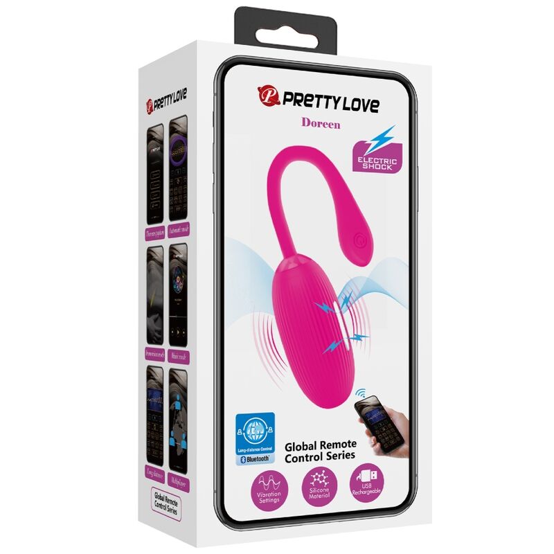 JOLI AMOUR - ŒUF VIBRANT RECHARGEABLE DOREEN MAGENTA AVEC TÉLÉCOMMANDE