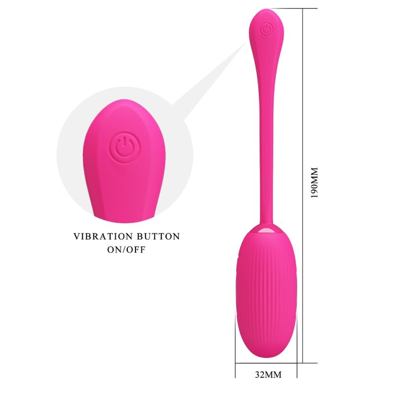 JOLI AMOUR - ŒUF VIBRANT RECHARGEABLE DOREEN MAGENTA AVEC TÉLÉCOMMANDE