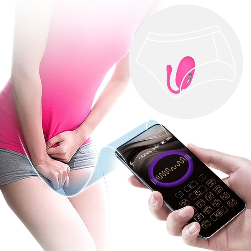 JOLI AMOUR - ŒUF VIBRANT RECHARGEABLE DOREEN MAGENTA AVEC TÉLÉCOMMANDE