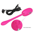 JOLI AMOUR - ŒUF VIBRANT RECHARGEABLE DOREEN MAGENTA AVEC TÉLÉCOMMANDE