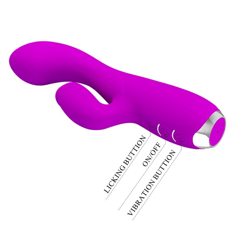 PRETTY LOVE - VIBRATEUR GLORIA LAPIN RECHARGEABLE - VIOLETTE ÉTANCHE