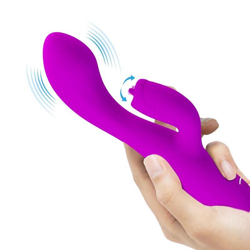 PRETTY LOVE - VIBRATEUR GLORIA LAPIN RECHARGEABLE - VIOLETTE ÉTANCHE