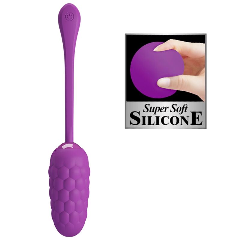 JOLI AMOUR - ŒUF VIBRANT RECHARGEABLE À TEXTURE MARINE (VIOLET)
