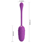 JOLI AMOUR - ŒUF VIBRANT RECHARGEABLE À TEXTURE MARINE (VIOLET)