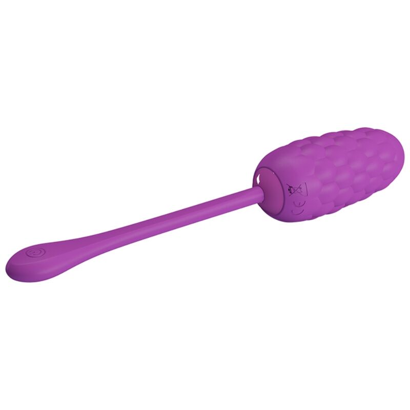 JOLI AMOUR - ŒUF VIBRANT RECHARGEABLE À TEXTURE MARINE (VIOLET)