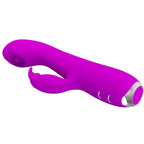 PRETTY LOVE - VIBRATEUR RECHARGEABLE RACHEL AVEC VENTOUSE VIOLETTE