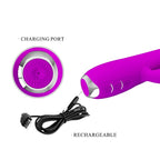 PRETTY LOVE - QUEEN VIBRATEUR RECHARGEABLE À GEL VIOLET