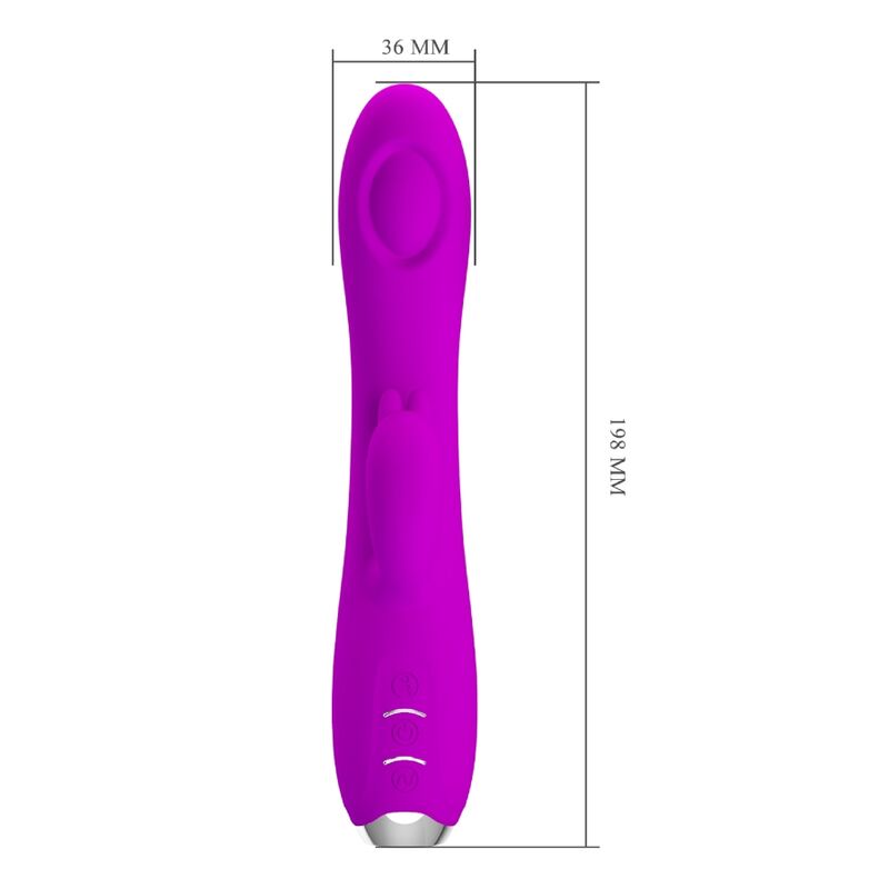 PRETTY LOVE - QUEEN VIBRATEUR RECHARGEABLE À GEL VIOLET