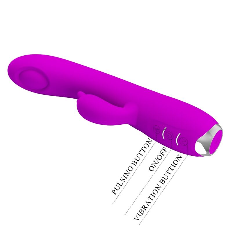 PRETTY LOVE - QUEEN VIBRATEUR RECHARGEABLE À GEL VIOLET