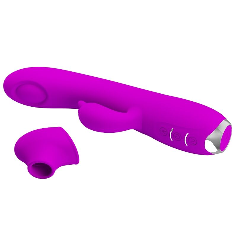 PRETTY LOVE - QUEEN VIBRATEUR RECHARGEABLE À GEL VIOLET
