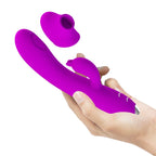 PRETTY LOVE - QUEEN VIBRATEUR RECHARGEABLE À GEL VIOLET