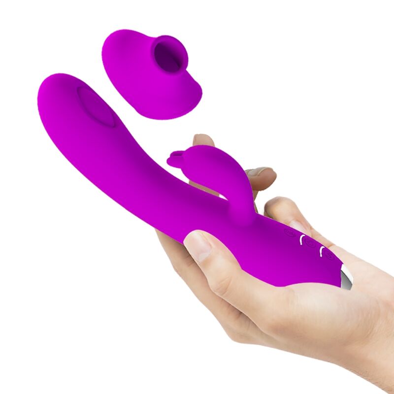 PRETTY LOVE - QUEEN VIBRATEUR RECHARGEABLE À GEL VIOLET