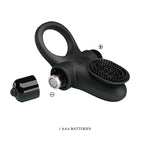 PRETTY LOVE - BLACK VIBRATING COCK RING II