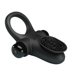 PRETTY LOVE - BLACK VIBRATING COCK RING II