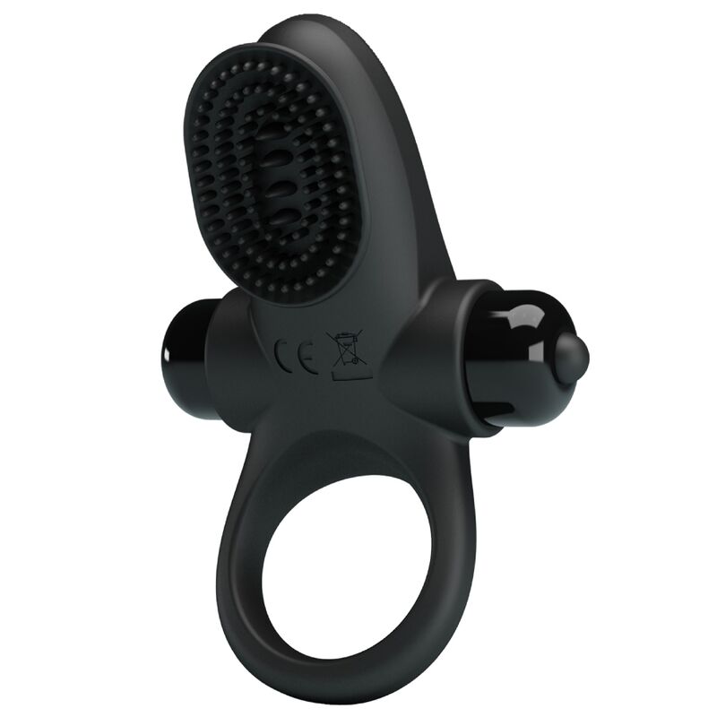 PRETTY LOVE - BLACK VIBRATING COCK RING II