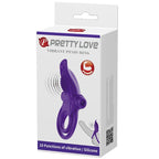 PRETTY LOVE - PURPLE VIBRATING COCK RING