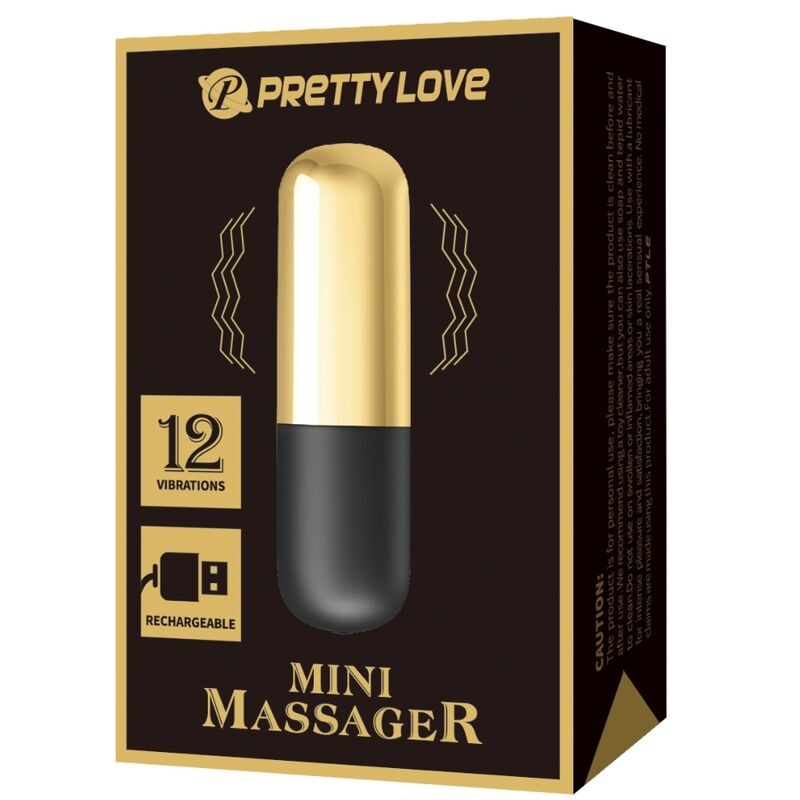 PRETTY LOVE - RECHARGEABLE GOLDEN BULLET VIBRATOR