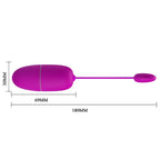 PRETTY LOVE - NYMPH APP-CONTROLLED VIBRATING EGG PURPLE