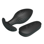 PRETTY LOVE - RECHARGEABLE VIBRATOR QUEEN BLACK BUTT PLUG