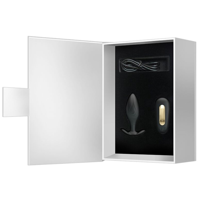 PRETTY LOVE - RECHARGEABLE VIBRATOR QUEEN BLACK BUTT PLUG